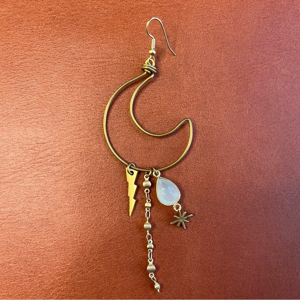 Jumbo Crescent Moon Earring